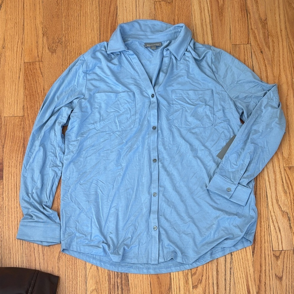 Style & Co. Slate Blue Collared Shirt
